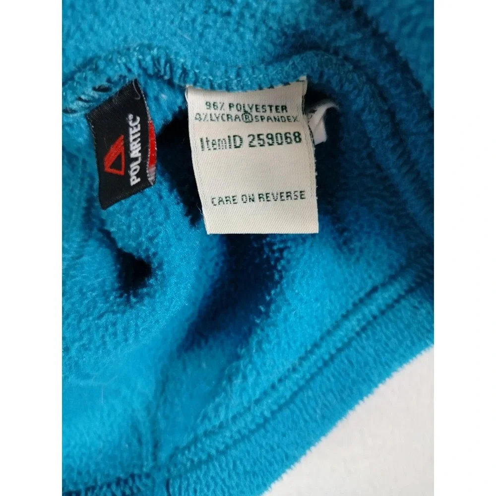 L.L. Bean Fleece Vest Womens Large Reg Blue Polartec Full Zip‎ Gorpcore Hiking